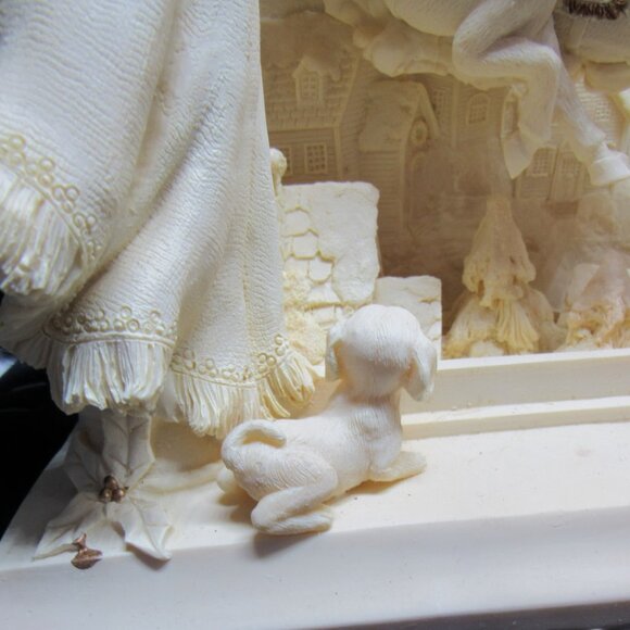 Vintage Casa Elite Christmas Diorama. 12x10x5 inches. White. - Picture 3 of 13